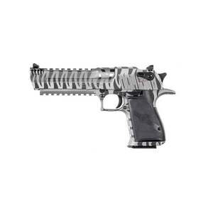 Magnum Research Desert Eagle 44 Magnum 6 in Stainless With White Tiger Stripe Pistol - 8+1 Rounds