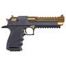 Magnum Research Desert Eagle 44 Magnum 6in Matte Black/Gold Pistol - 8+1 Rounds - Black