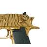 Magnum Research Desert Eagle 50 Action Express 6in Titanium Gold Tiger Stripes Pistol - 7+1 Rounds - Gold