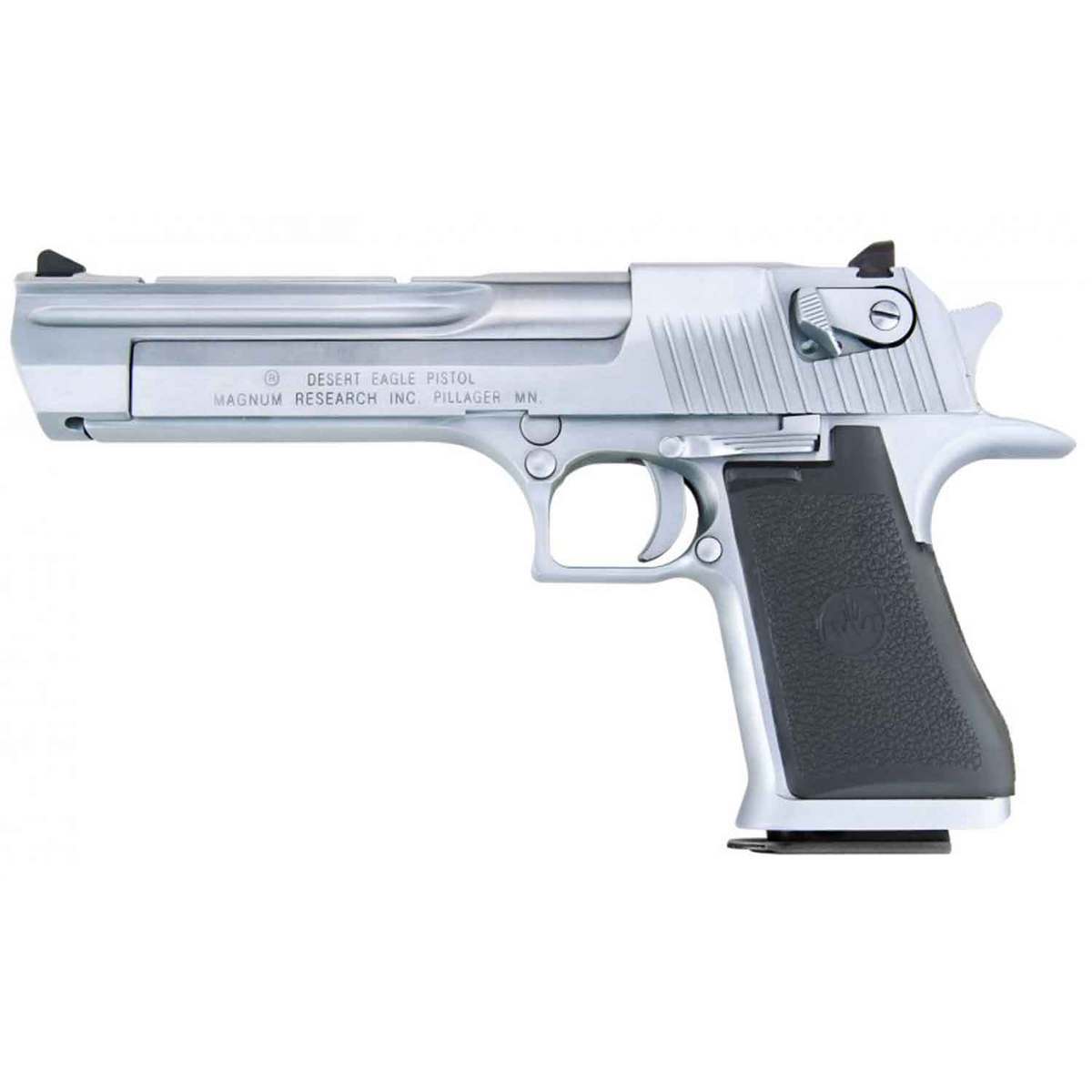 Magnum Research Desert Eagle L5 With Hogue Grip 50 Action Express 5in Chrome/Black Pistol - 7+1 Rounds Magnum Research Desert Eagle L5 With Hogue Grip 50 Action Express 5in Chrome/Black Pistol - 7+1 Rounds
