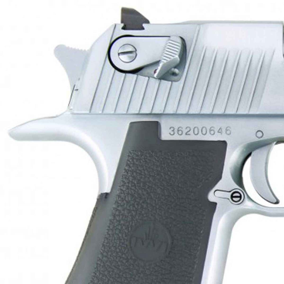Magnum Research Desert Eagle L5 With Hogue Grip 50 Action Express 5in Chrome/Black Pistol - 7+1 Rounds Magnum Research Desert Eagle L5 With Hogue Grip 50 Action Express 5in Chrome/Black Pistol - 7+1 Rounds