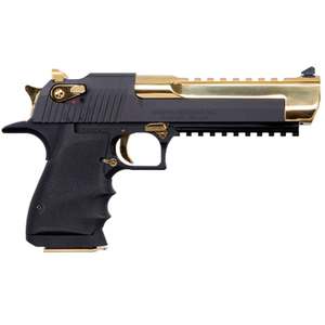 Magnum Research Desert Eagle L6 50 Action Express 6in Black & Gold Pistol - 7+1 Rounds