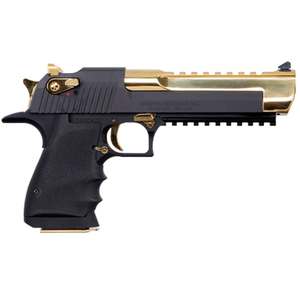 Magnum Research Desert Eagle L6 50 Action Express 6in Black & Gold Pistol - 7+1 Rounds Magnum Research Desert Eagle L6 50 Action Express 6in Black & Gold Pistol - 7+1 Rounds