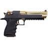 Magnum Research Desert Eagle L6 50 Action Express 6in Black & Gold Pistol - 7+1 Rounds - Black