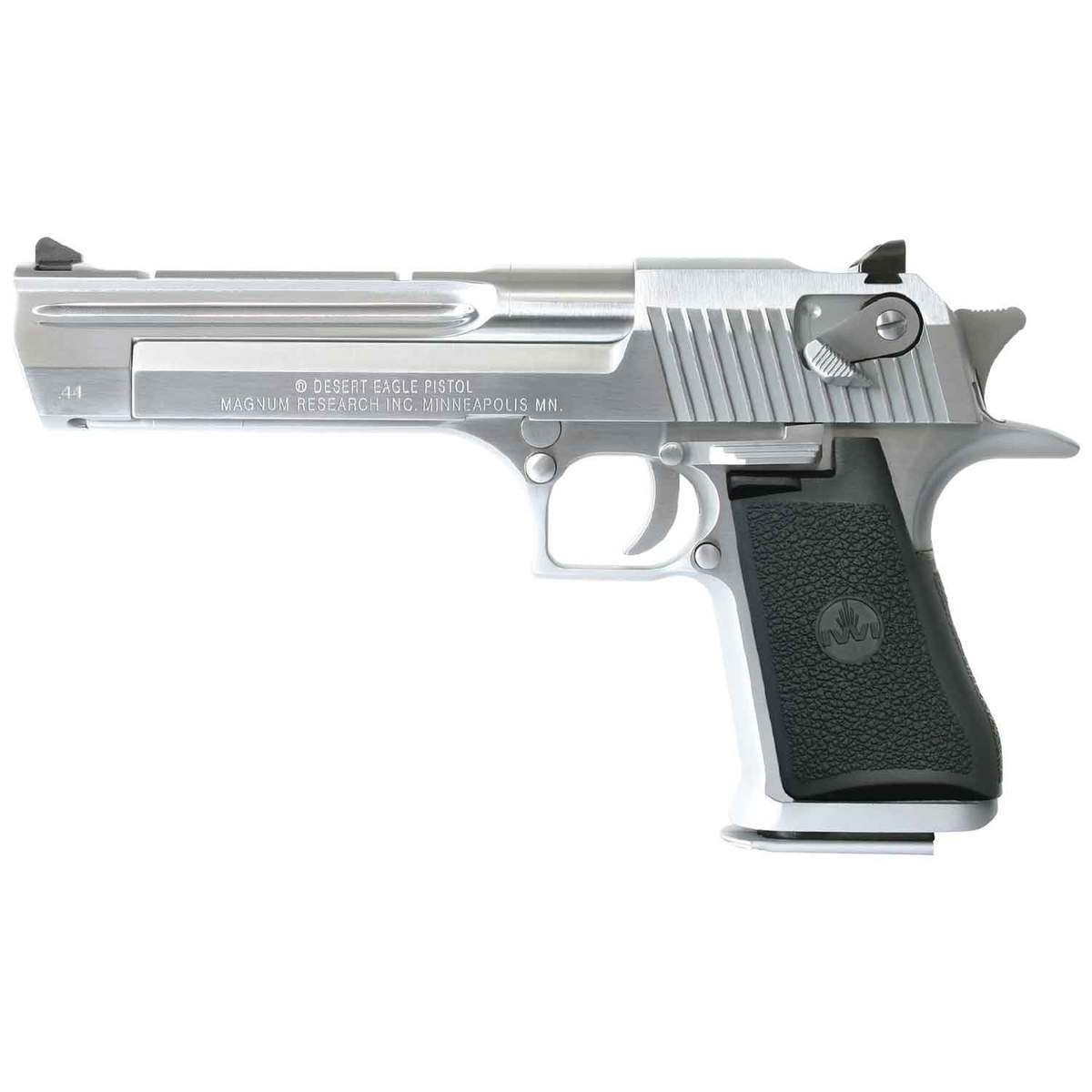 Magnum Research Desert Eagle Mark XIX 44 Magnum 6in Brushed Chrome Pistol - 8+1 Rounds Magnum Research Desert Eagle Mark XIX 44 Magnum 6in Brushed Chrome Pistol - 8+1 Rounds