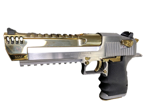 Magnum Research Desert Eagle Mark XIX 50 Action Express 6in Stainless/Titanium Gold Pistol - 7+1 Rounds
