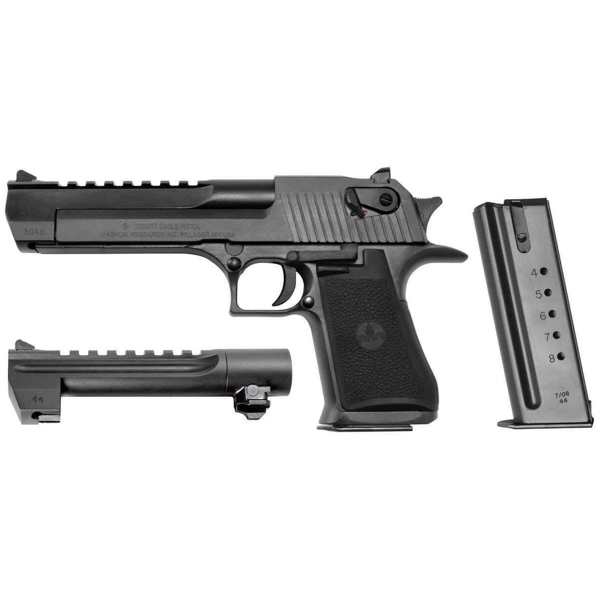 Magnum Research Desert Eagle Mark XIX 44 Magnum/50 Action Express Combo 6in Black Pistol - 7+1/8+1 Rounds Magnum Research Desert Eagle Mark XIX 44 Magnum/50 Action Express Combo 6in Black Pistol - 7+1/8+1 Rounds