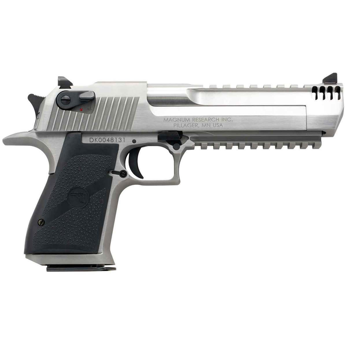 Magnum Research Desert Eagle Mark XIX With Muzzle Break 429 Desert Eagle 6in Stainless/Black Pistol - 7+1 Rounds Magnum Research Desert Eagle Mark XIX With Muzzle Break 429 Desert Eagle 6in Stainless/Black Pistol - 7+1 Rounds