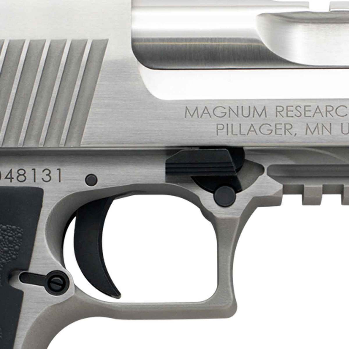 Magnum Research Desert Eagle Mark XIX With Muzzle Break 429 Desert Eagle 6in Stainless/Black Pistol - 7+1 Rounds Magnum Research Desert Eagle Mark XIX With Muzzle Break 429 Desert Eagle 6in Stainless/Black Pistol - 7+1 Rounds
