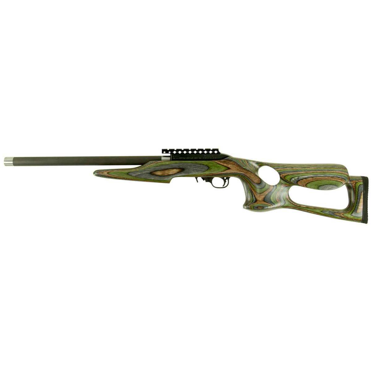 Magnum Research MagnumLite Barracuda Forest Camo Semi Automatic Rifle - 22 Long Rifle - Green Magnum Research MagnumLite Barracuda Forest Camo Semi Automatic Rifle - 22 Long Rifle - Green