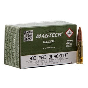 Magtech First Defense 300 AAC Blackout 115gr HPFB Rifle Ammo - 50 Rounds