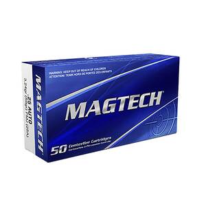 Magtech Range/Training 25 Auto 50gr FMJ Centerfire Handgun Ammo - 50 Rounds Magtech Range/Training 25 Auto 50gr FMJ Centerfire Handgun Ammo - 50 Rounds