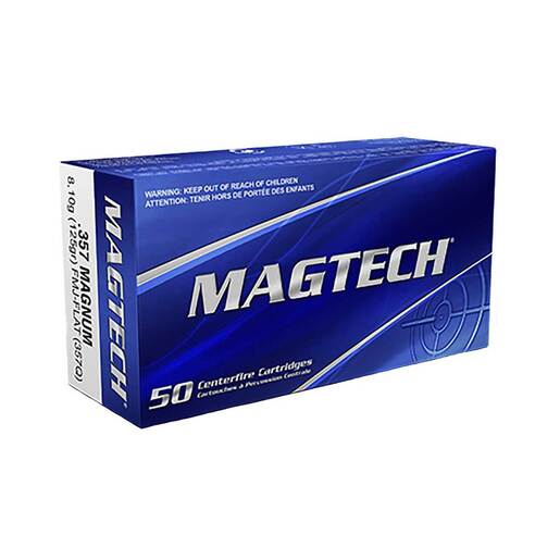 Magtech Range/Training 357 Magnum FMJFP Centerfire Handgun Ammo Ammo - 50 Rounds 50 Rounds Ammo