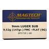 Magtech Range/Training 9mm Luger 147Gr FMJFS Handgun Ammo - 50 Rounds