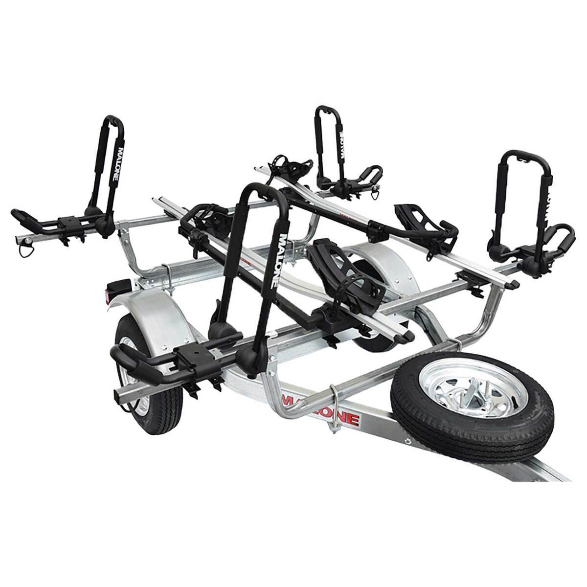 Malone J Racks Malone MicroSport 2 Kayak/2 Bike Trailer Package - 2 Sets J-Racks, 2 ...