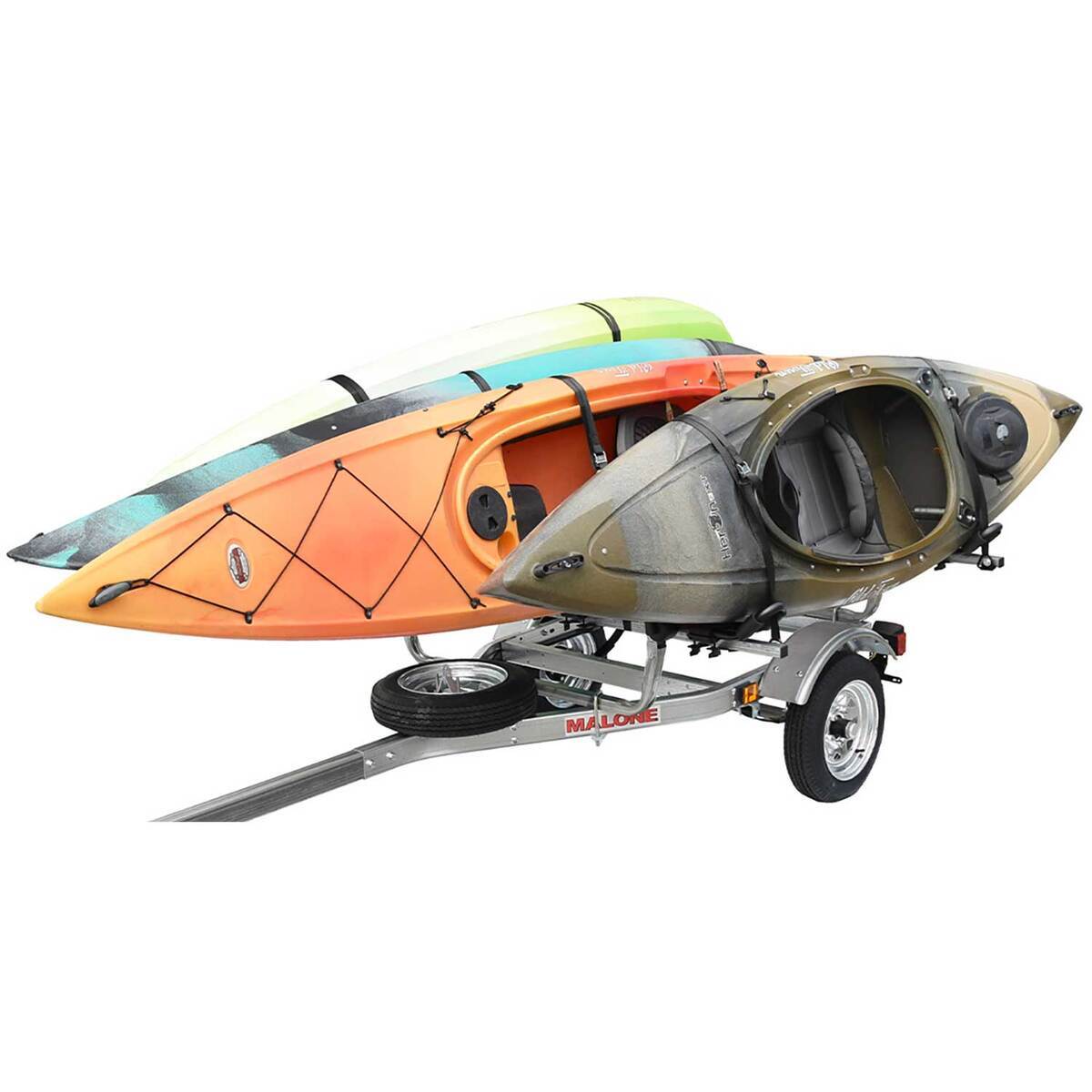 Malone MicroSport 4 Kayak Trailer Package - 159in - 159in x 78in Malone MicroSport 4 Kayak Trailer Package - 159in - 159in x 78in