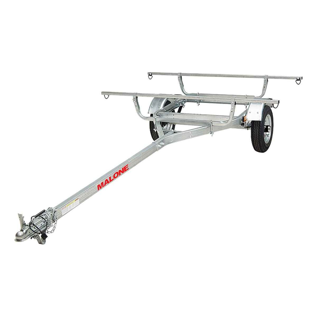 Malone MicroSport Base Trailer with Load Bars - Silver Malone MicroSport Base Trailer with Load Bars - Silver