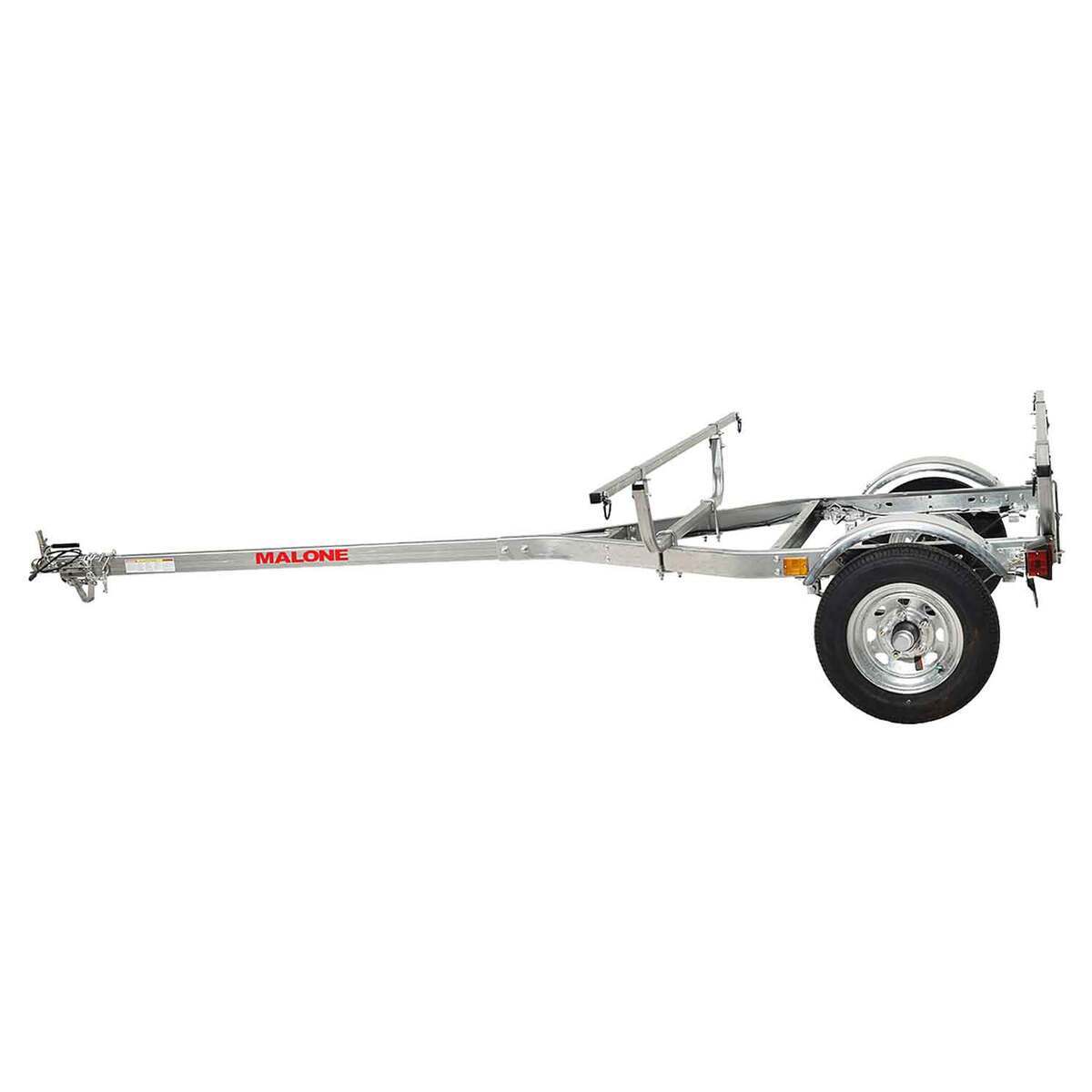 Malone MicroSport Base Trailer with Load Bars - Silver Malone MicroSport Base Trailer with Load Bars - Silver