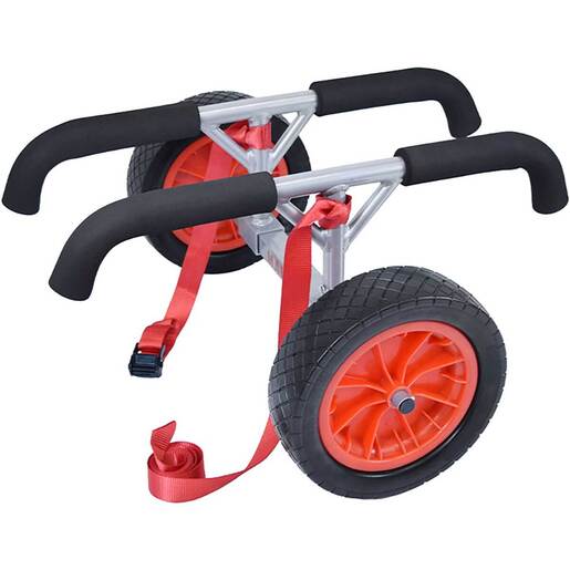 Malone Traverse HD Bunk Style Canoe/Kayak Cart - Silver/Black