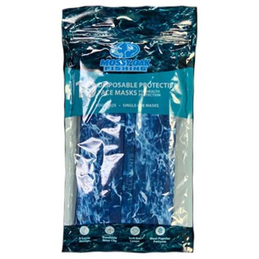 Mammoth Coolers Mossy Oak Aqua Face Masks - 10 Pack - Mossy Oak Aqua