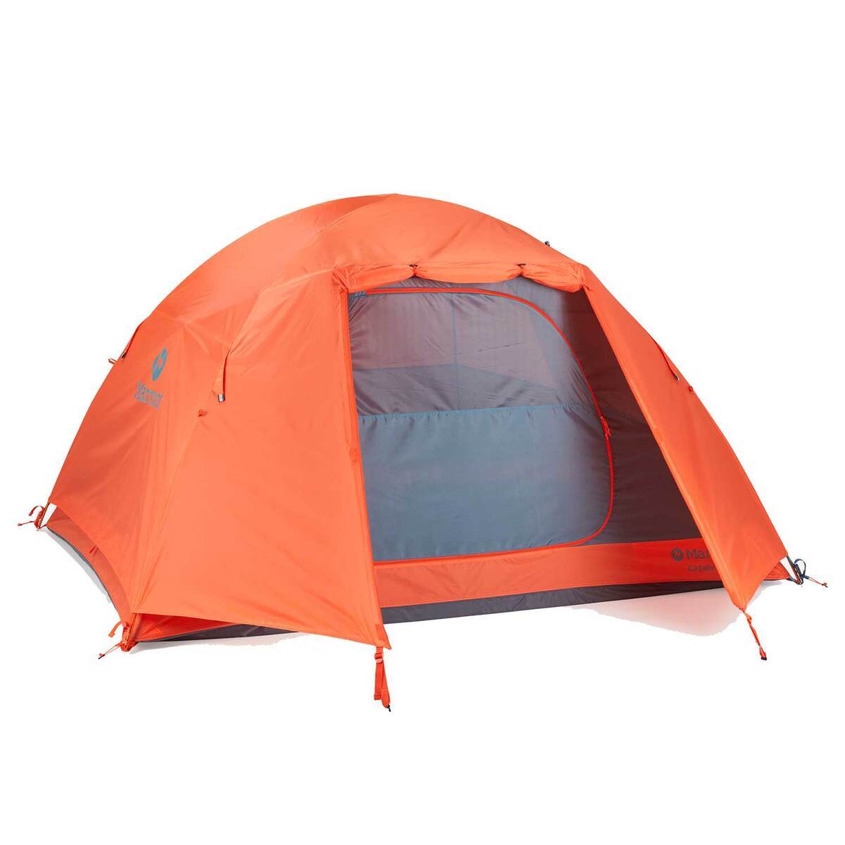 Marmot Catalyst 2-Person Camping Tent - Red Sun/Cascade Blue - Red Sun/Cascade Blue Marmot Catalyst 2-Person Camping Tent - Red Sun/Cascade Blue - Red Sun/Cascade Blue