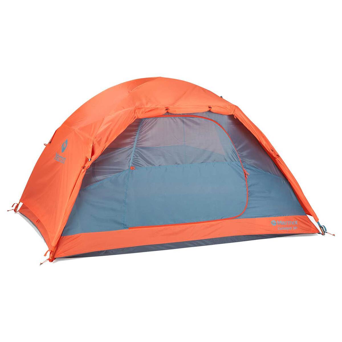 Marmot Catalyst 2-Person Camping Tent - Red Sun/Cascade Blue - Red Sun/Cascade Blue Marmot Catalyst 2-Person Camping Tent - Red Sun/Cascade Blue - Red Sun/Cascade Blue