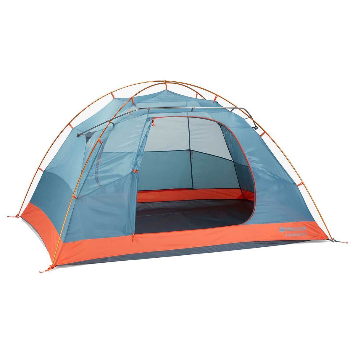 Marmot Catalyst 3-Person Camping Tent - Red Sun/Cascade Blue - Red Sun/Cascade Blue Marmot Catalyst 3-Person Camping Tent - Red Sun/Cascade Blue - Red Sun/Cascade Blue