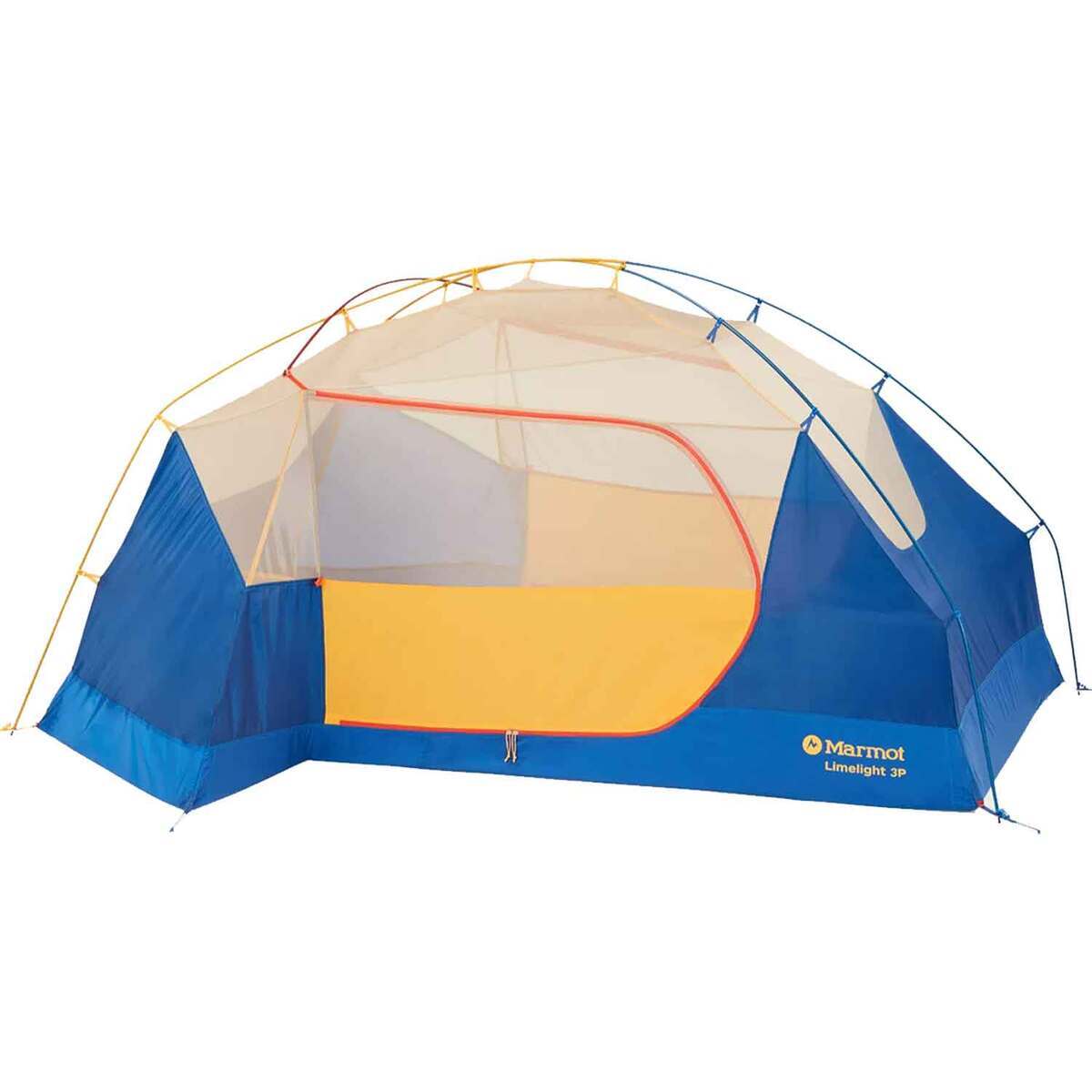 Marmot Limelight 3-Person Backpacking Tent - Solar/Red Sun - Solar/Red Sun Marmot Limelight 3-Person Backpacking Tent - Solar/Red Sun - Solar/Red Sun