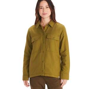 Marmot Women's Ridgefield Sherpa-Lined Flannel Shirt Jacket