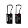 Master Lock 35mm Numeric Combination TSA-Accepted Luggage Lock - 2 pack - Black - Black