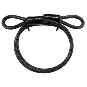 Master Lock 4ft Looped End Cable - Black