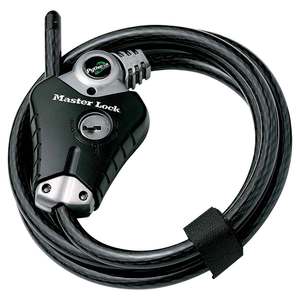 Master Lock Python 6ft Adjustable Locking Cable - Black