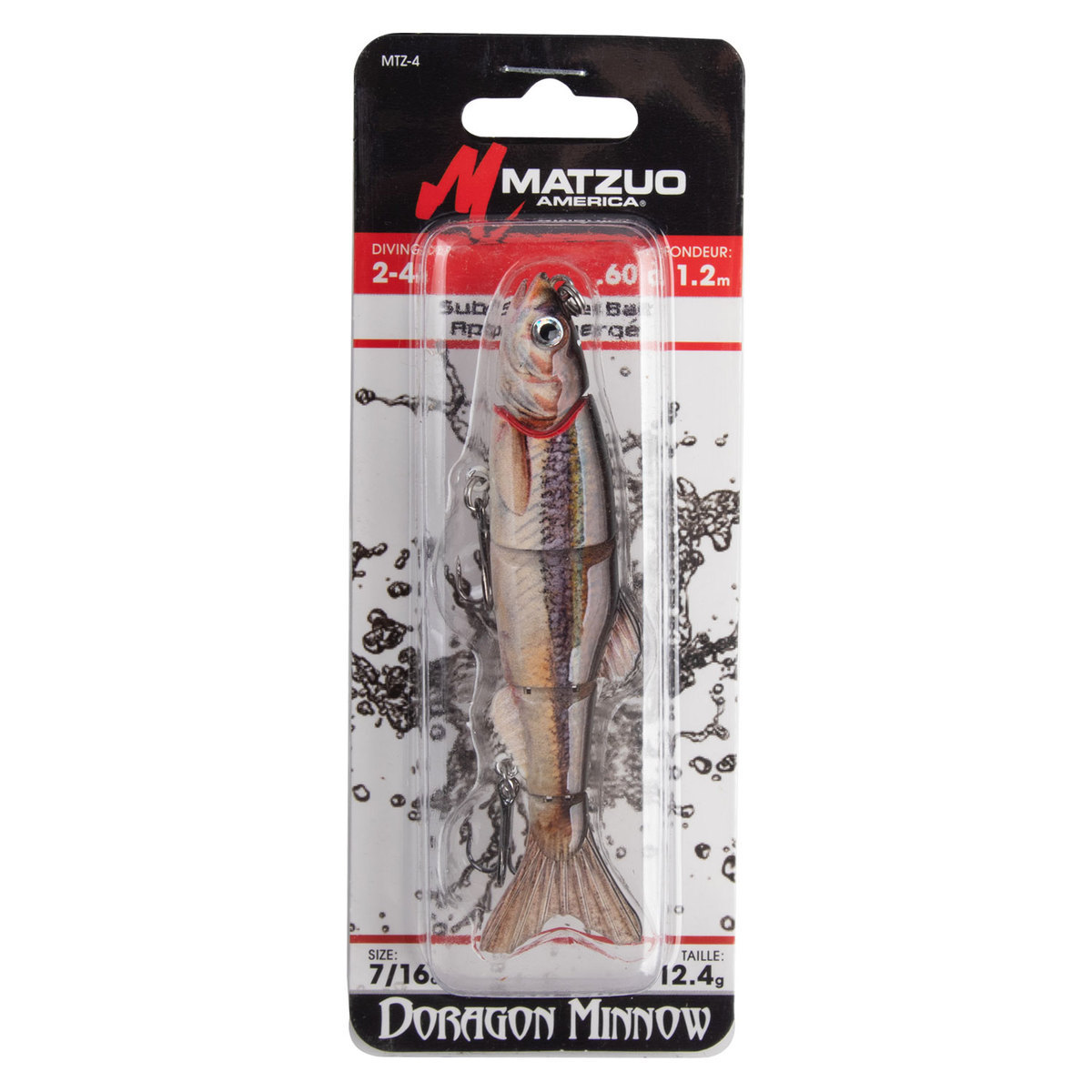 Matzuo Doragon Minnow Hard Swimbait - Natural Minnow, 4in, 7/16oz - Natural Minnow Matzuo Doragon Minnow Hard Swimbait - Natural Minnow, 4in, 7/16oz - Natural Minnow