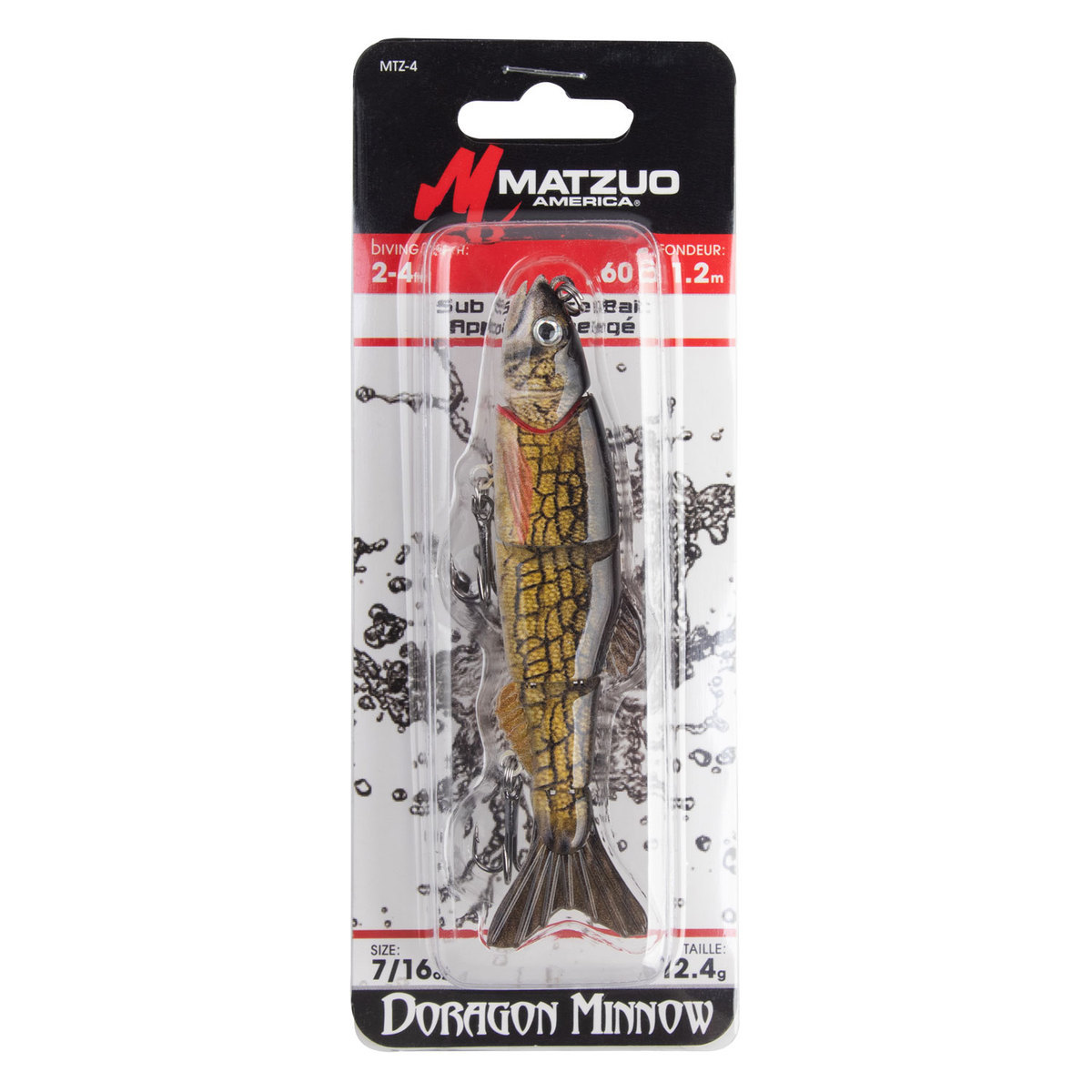 Matzuo Doragon Minnow Hard Swimbait - Pike, 4in, 7/16oz - Pike Matzuo Doragon Minnow Hard Swimbait - Pike, 4in, 7/16oz - Pike