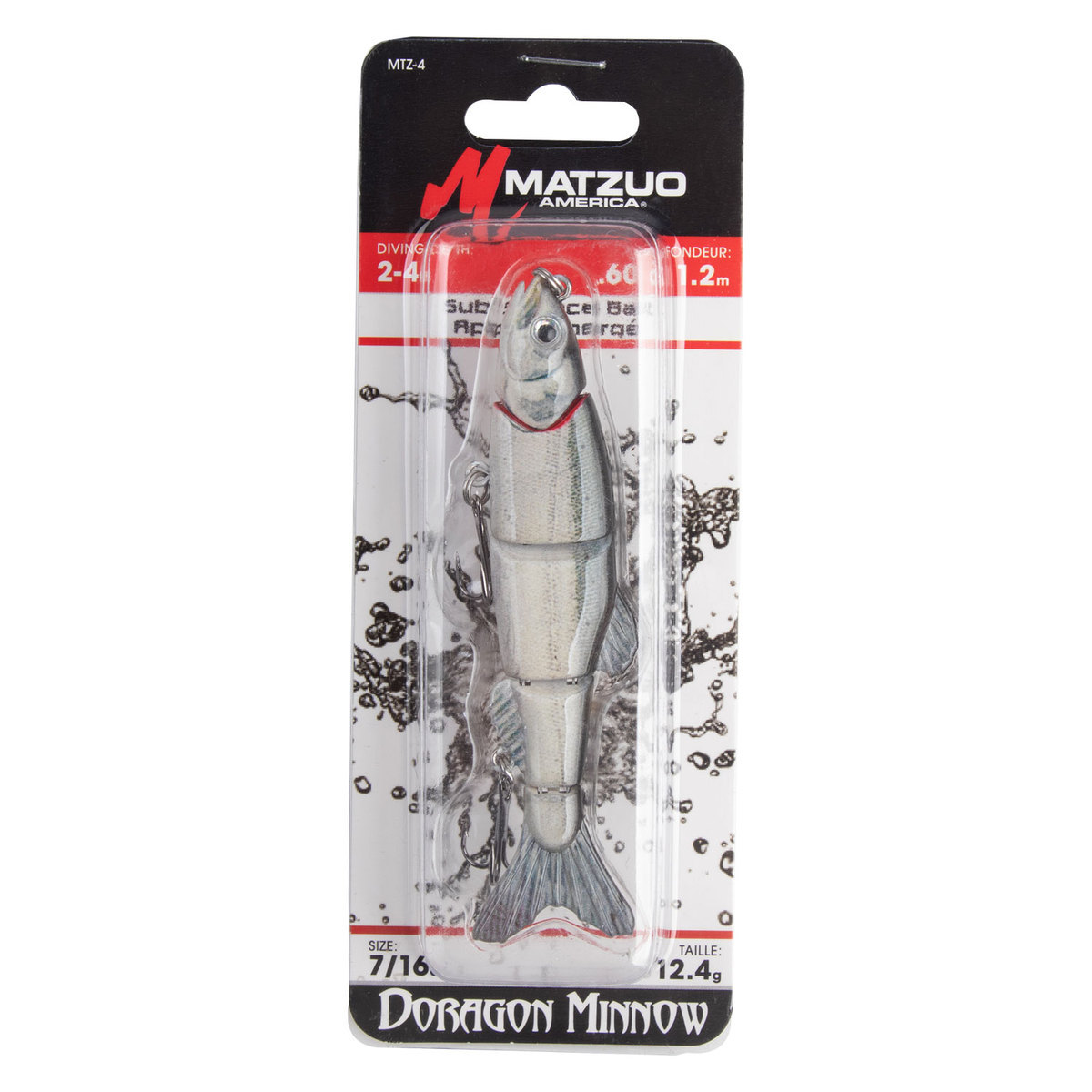 Matzuo Doragon Minnow Hard Swimbait - Silver Minnow, 4in, 7/16oz - Silver Minnow Matzuo Doragon Minnow Hard Swimbait - Silver Minnow, 4in, 7/16oz - Silver Minnow