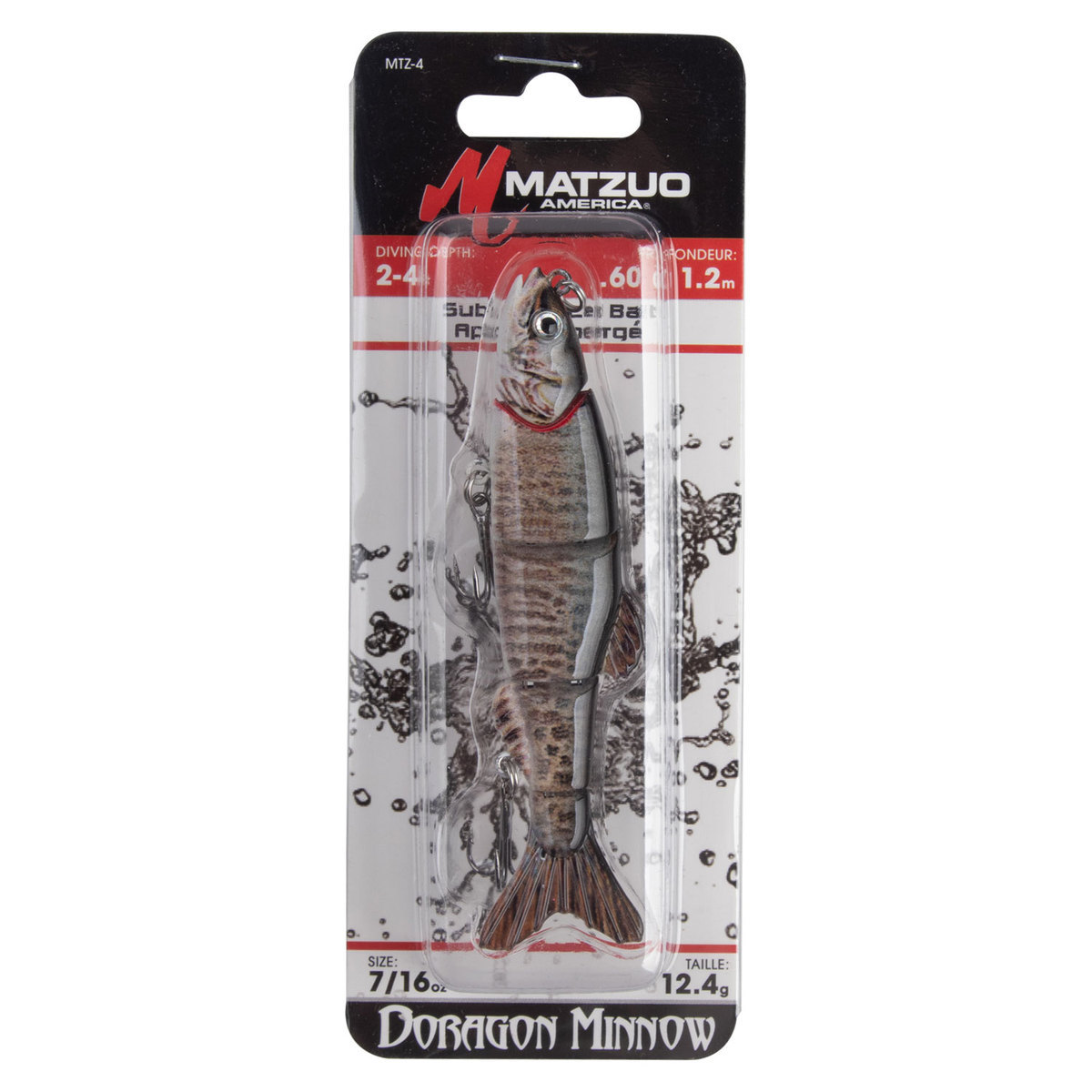 Matzuo Doragon Minnow Hard Swimbait - Tiger Minnow, 4in, 7/16oz - Tiger Minnow Matzuo Doragon Minnow Hard Swimbait - Tiger Minnow, 4in, 7/16oz - Tiger Minnow