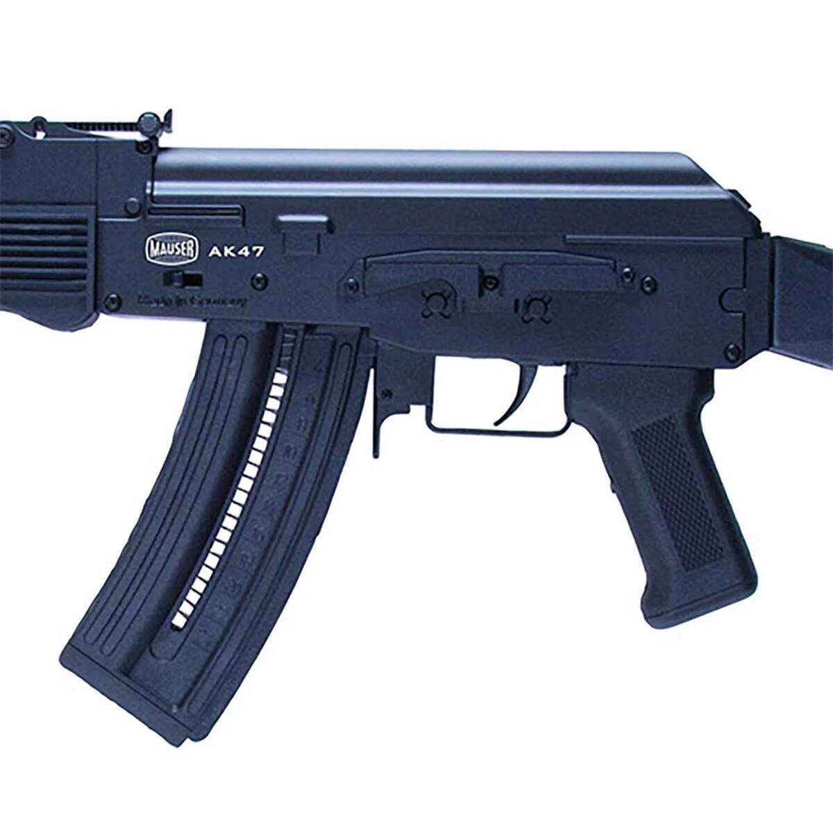 Mauser AK-47 22 Long Rifle 16.5in Black Semi Automatic Modern Sporting Rifle - 24+1 Rounds - Black Mauser AK-47 22 Long Rifle 16.5in Black Semi Automatic Modern Sporting Rifle - 24+1 Rounds - Black