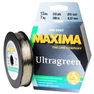 Maxima Ultragreen Monofilament Fishing Line - 15lb, Moss Green, 220yds
