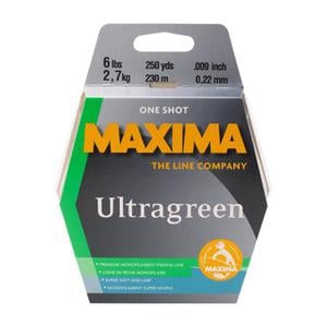 Maxima Ultragreen Monofilament Fishing Line - 18lb, Moss Green, 220yds