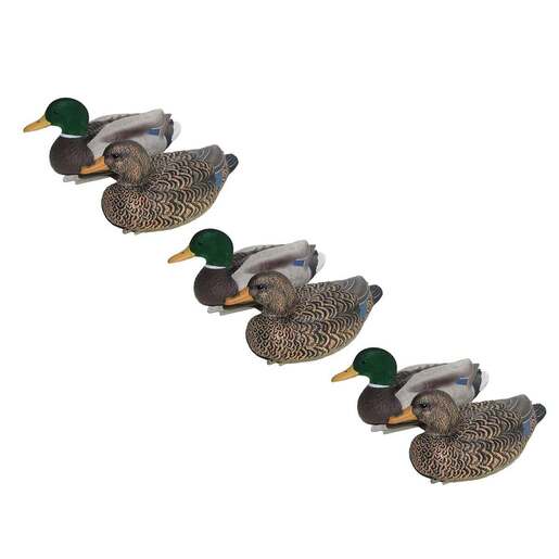 Mayhem Mallard Flocked Duck Decoys – 6 Pack