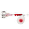 McOmie's 7.0 Colorado Spinner w/Hoochie  In Line Spinner - UV Ruby Red Dot/Pearl Blade - UV Ruby Red Dot/Pearl Blade 7