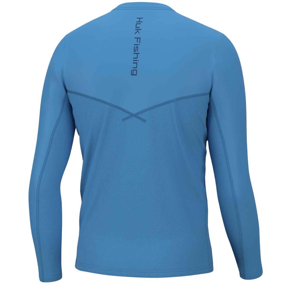 Huk Men's Icon X Long Sleeve Fishing Shirt - Azure Blue - XXL - Azure Blue XXL Huk Men's Icon X Long Sleeve Fishing Shirt - Azure Blue - XXL - Azure Blue XXL