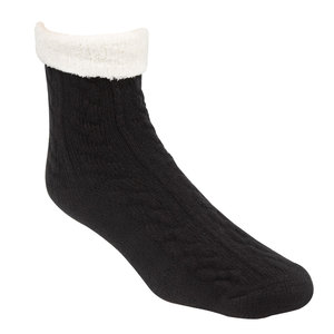 Sof Sole Women's Fireside Cuff Winter Socks - Black - M