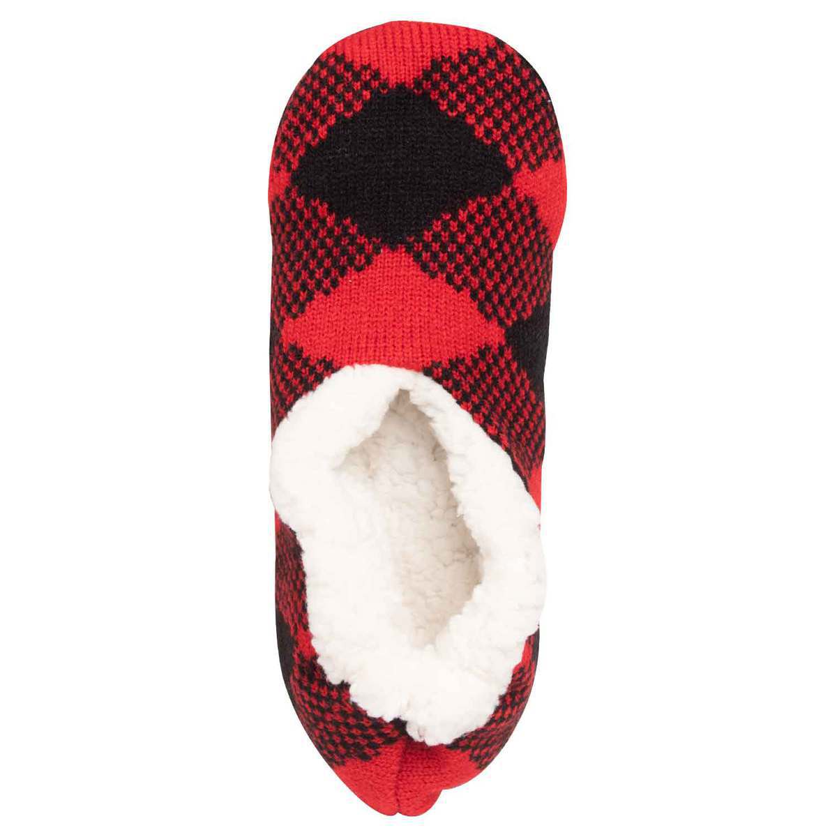 Sof Sole Women's Fireside Plaid Footie Slippers - Red - M - Red M Sof Sole Women's Fireside Plaid Footie Slippers - Red - M - Red M