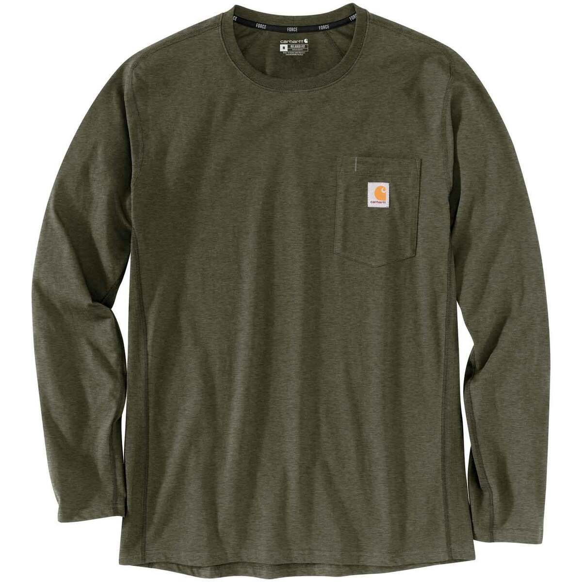 Carhartt Men's Force Relaxed Fit Midweight Long Sleeve Work Shirt Carhartt Men's Force Relaxed Fit Midweight Long Sleeve Work Shirt