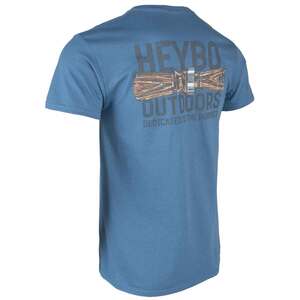 Heybo Men's Wooden Duck Call Short Sleeve Casual Shirt
