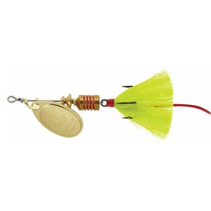 Mepps Aglia Dressed Inline Spinner - Gold/Yellow, 1/12oz