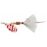 Mepps Aglia Dressed Inline Spinner - Silver-Red-White/White, 1/6oz - Silver-Red-White/White 2