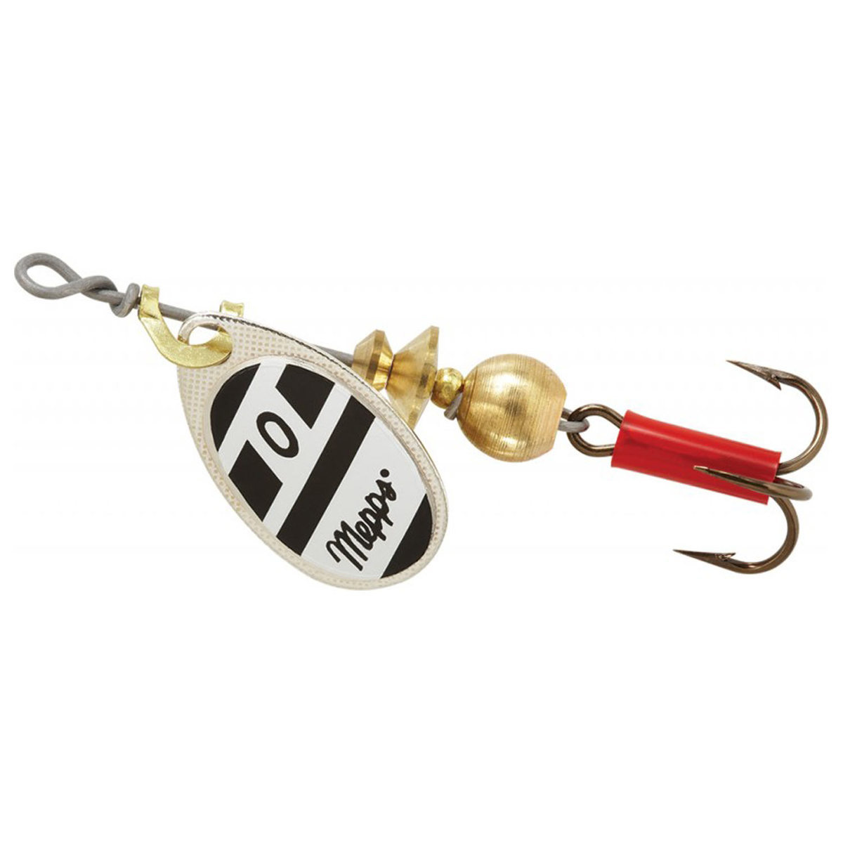 Mepps Aglia Inline Spinner - Black w/White, 1/8oz - Black w/White 1 Mepps Aglia Inline Spinner - Black w/White, 1/8oz - Black w/White 1