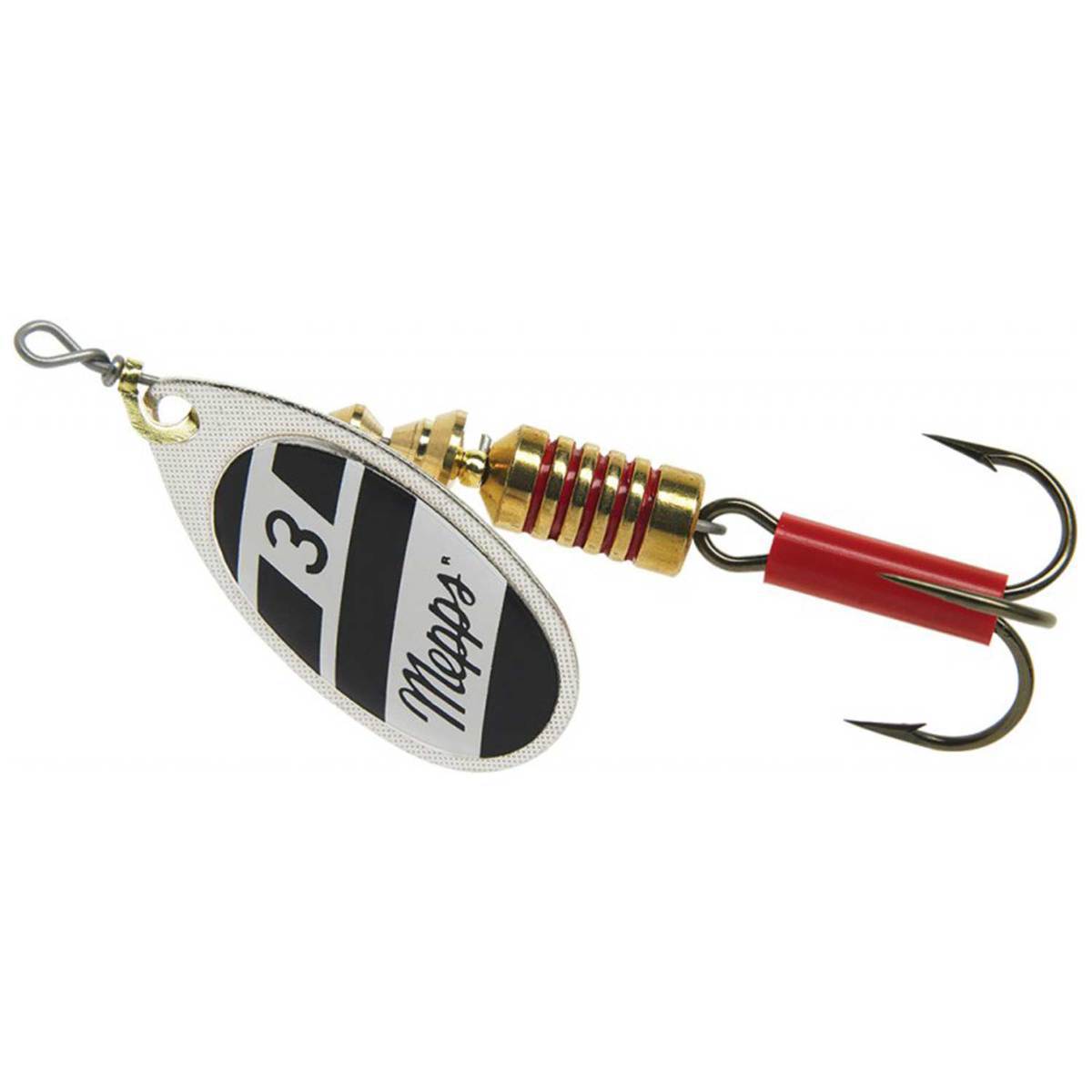 Mepps Aglia Inline Spinner - Black w/White, 1/8oz - Black w/White 1 Mepps Aglia Inline Spinner - Black w/White, 1/8oz - Black w/White 1